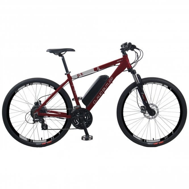 CLAUD BUTLER Haste-E-Electric Bike-Mountain-Grey-Red-ET Bikes-641018